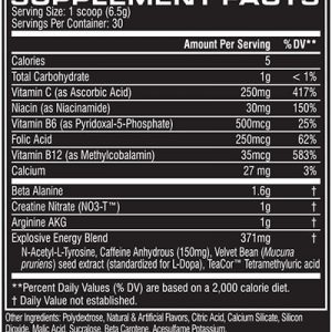 C4 Extreme cellucor oxido pre entreno.